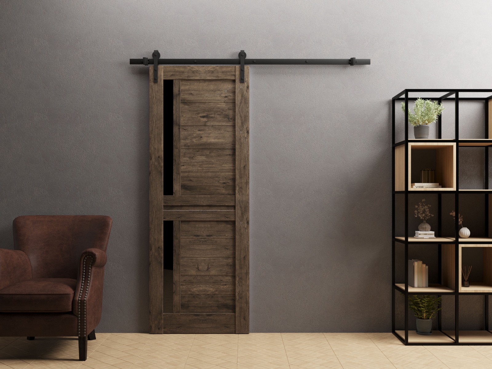 Model 7588 Barn door view 2