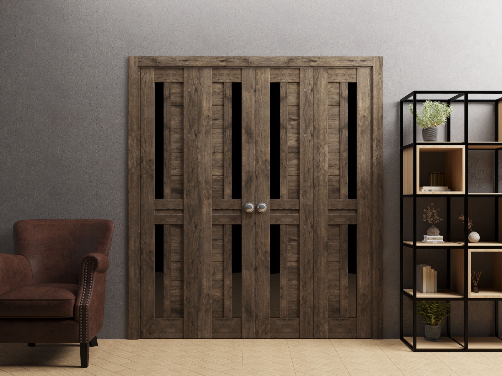 Model 7588 Double Bi-Fold door view 2
