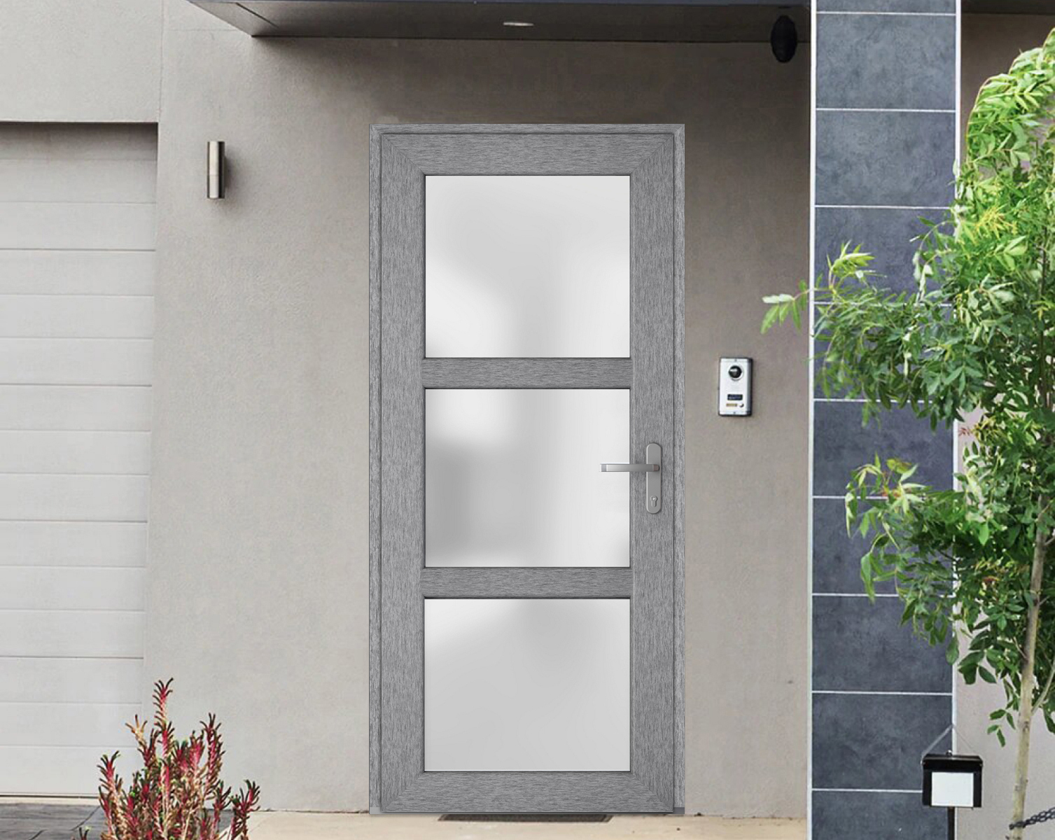 Model Exterior PVC/Metal door view 2
