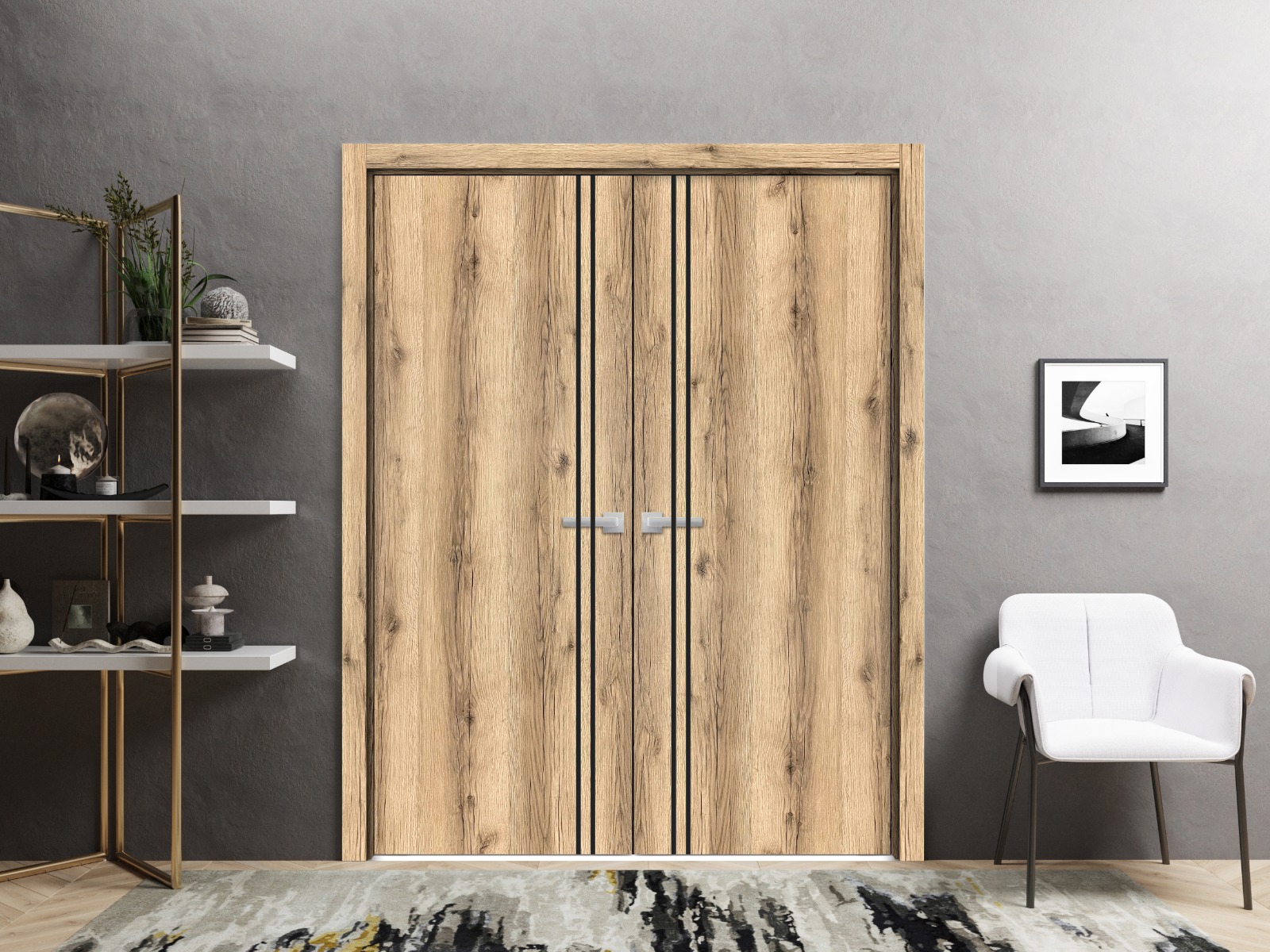 Planum 0016 Double French Swing door view 6