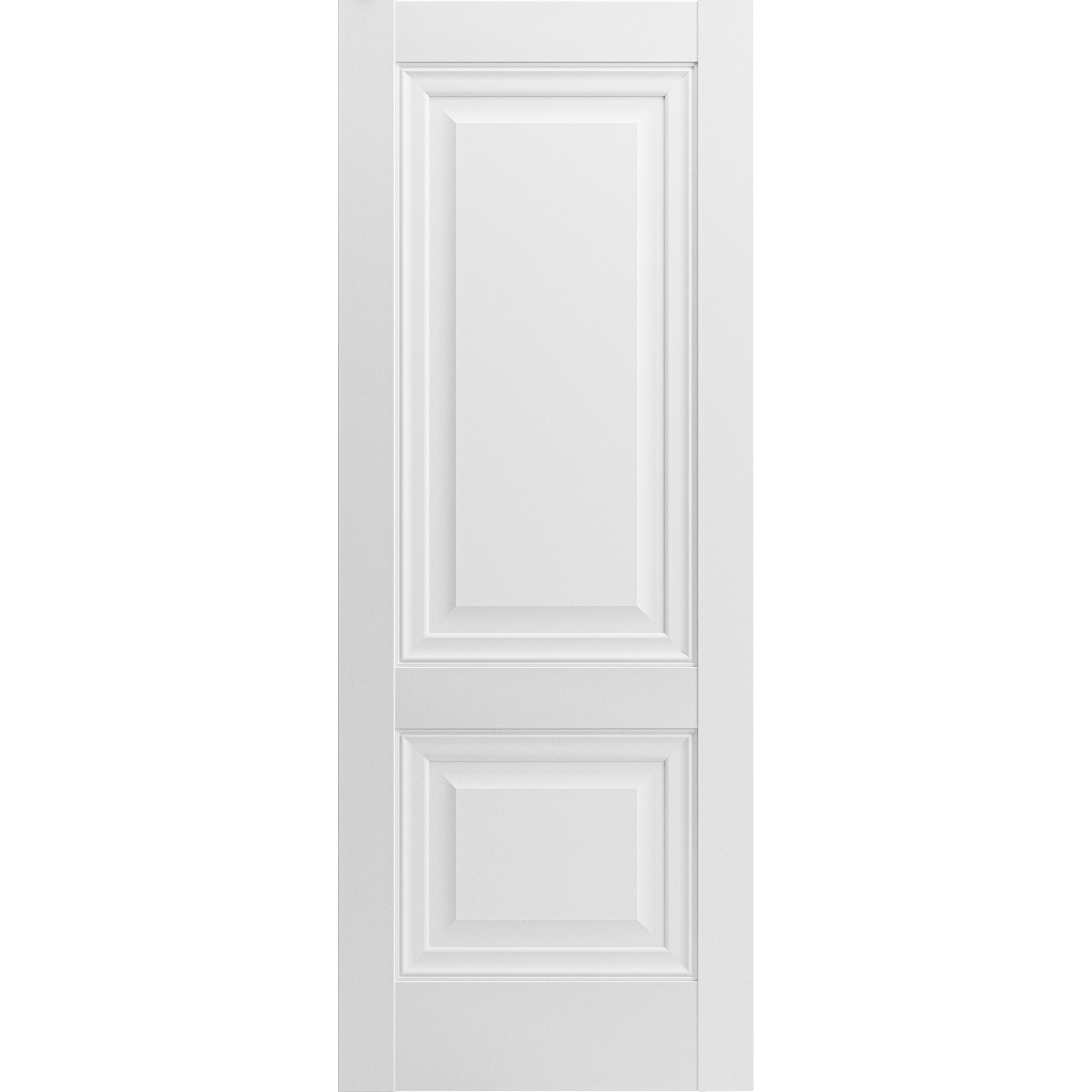 Slab Barn Door Panel | Lucia 8831 White Silk | Sturdy Finished Wooden Kitchen Pantry Shaker Doors | Pocket Closet Sliding White