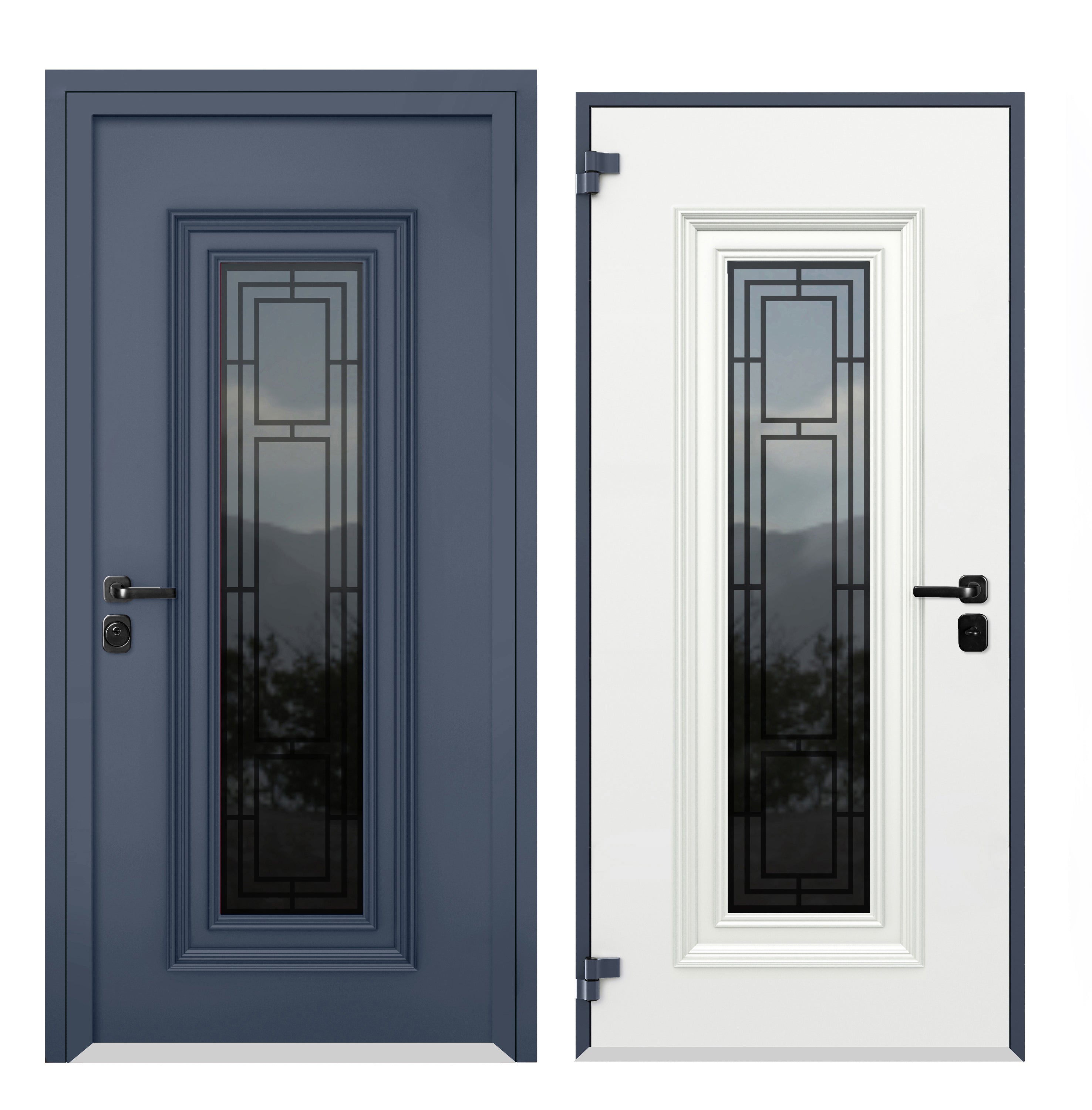 Model 6044 Exterior Aluminum door view 4