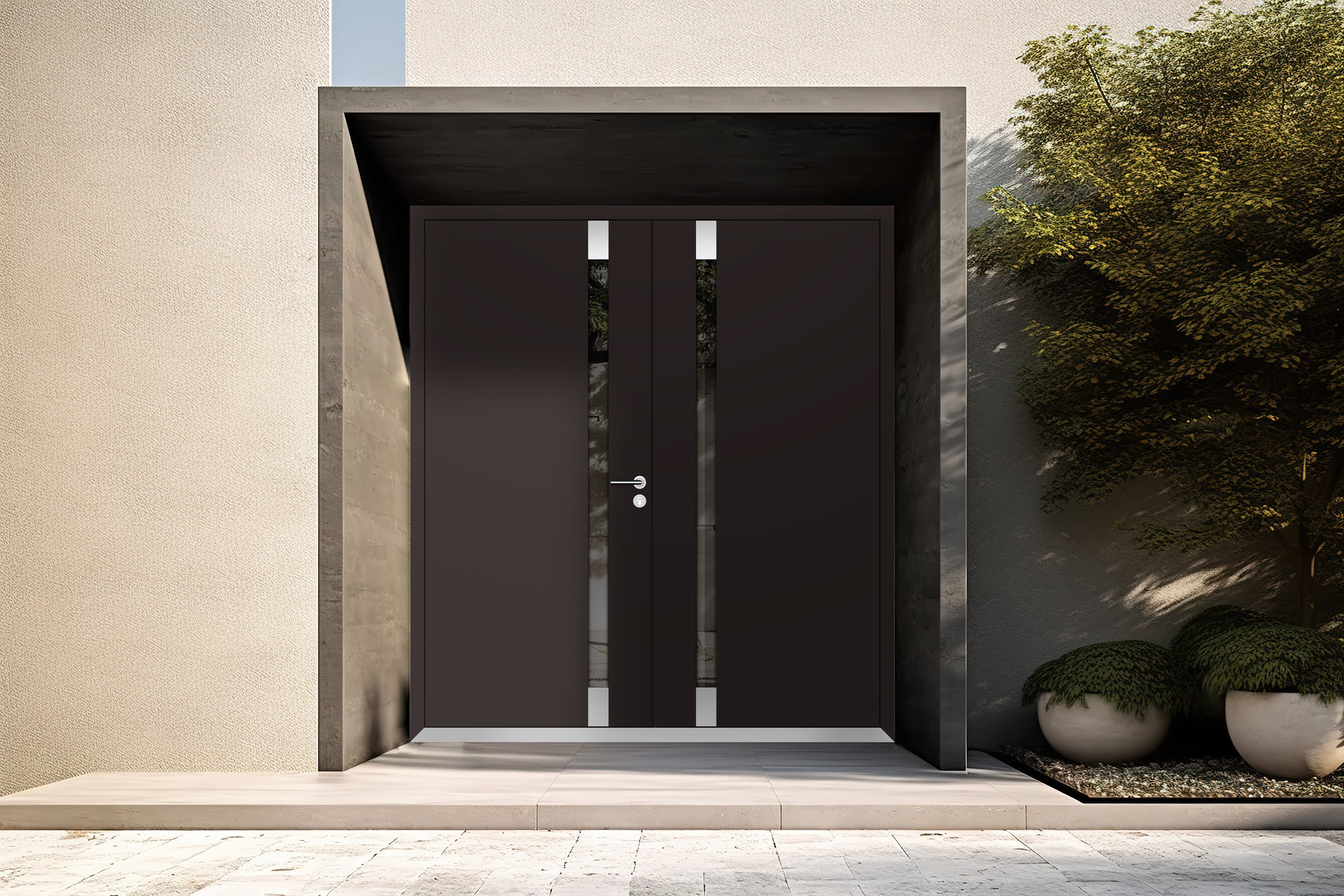 Cynex 6777 Exterior Aluminum Double door view 7