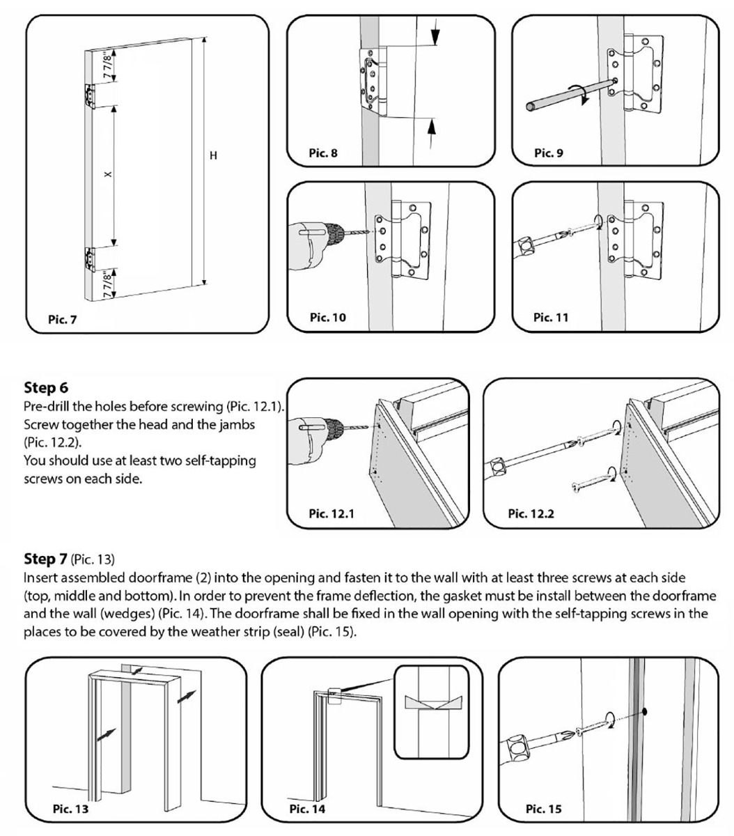 Mela 7444 Double French Swing door view 4
