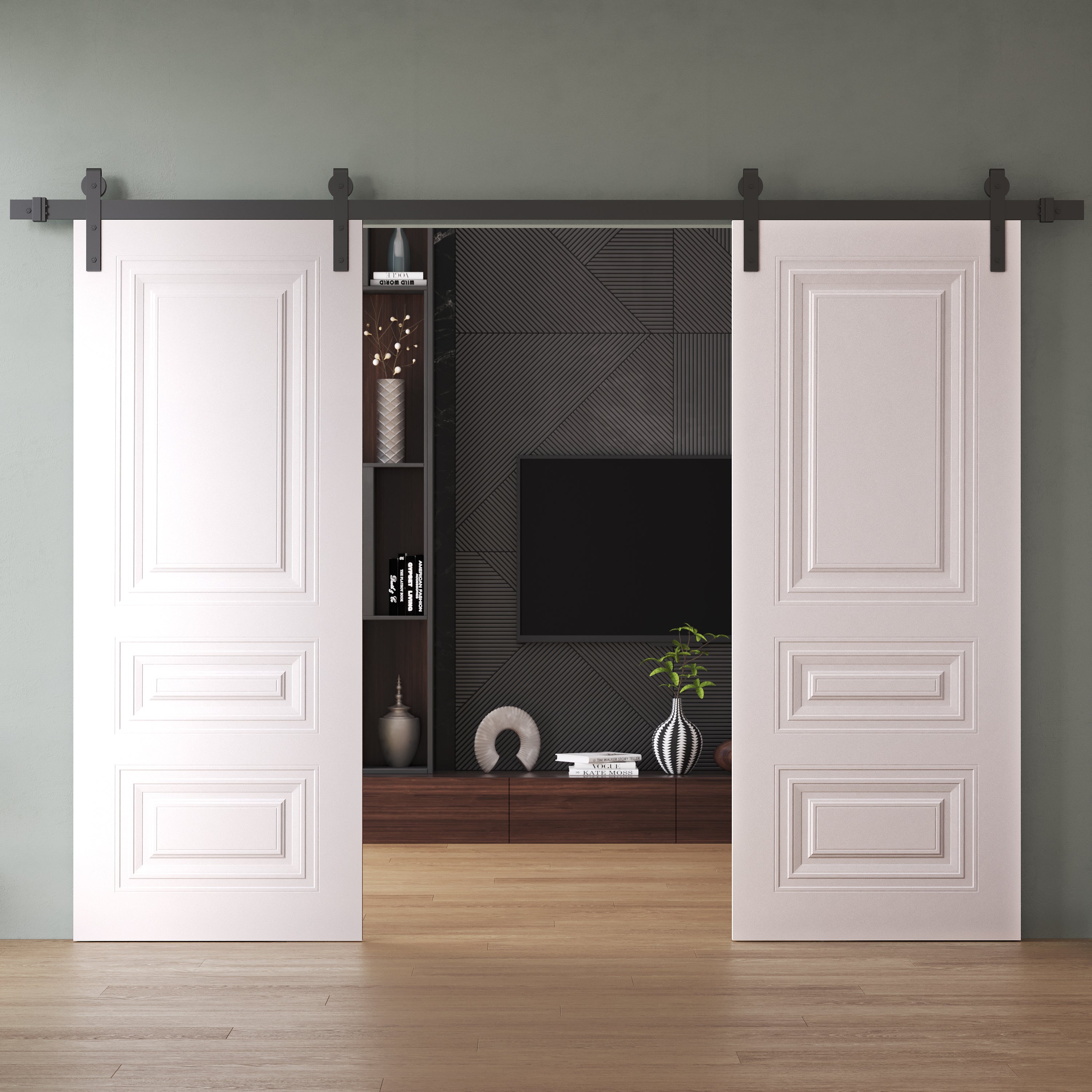 Basic 9233 Double Barn door view 2