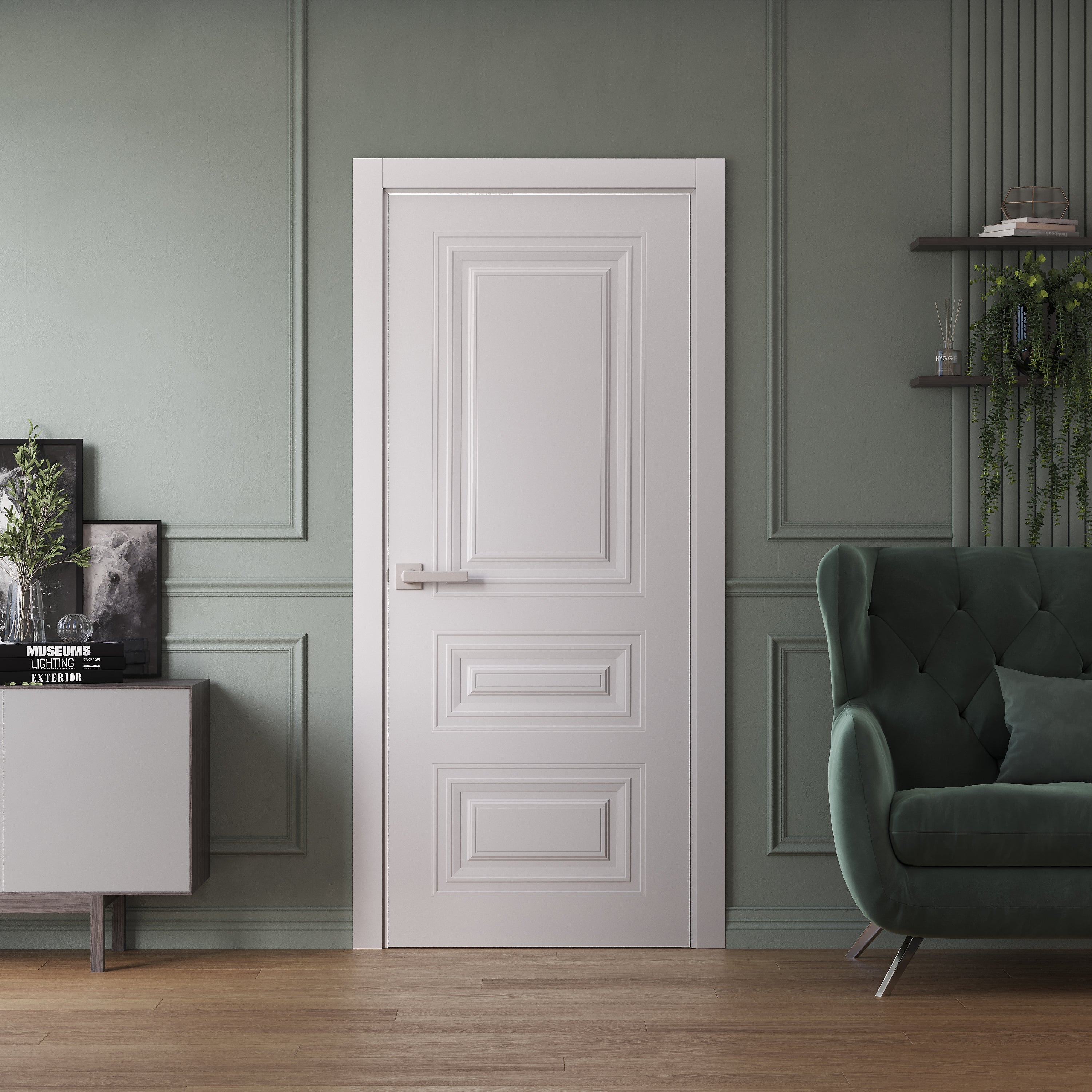 Basic 9233 Swing (Bedroom/Bathroom) door view 2