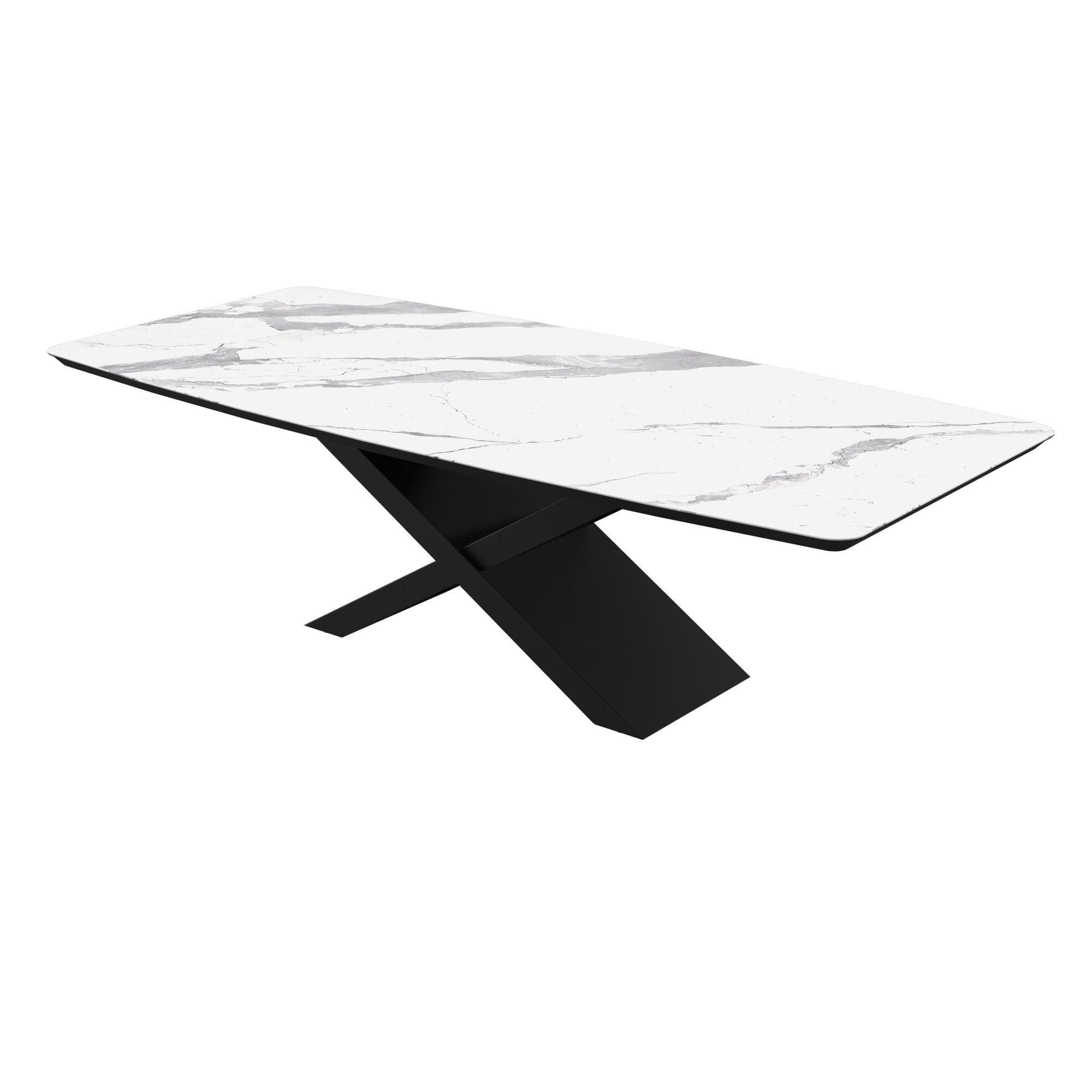 test table Laminam Bianco Statuario Venato
