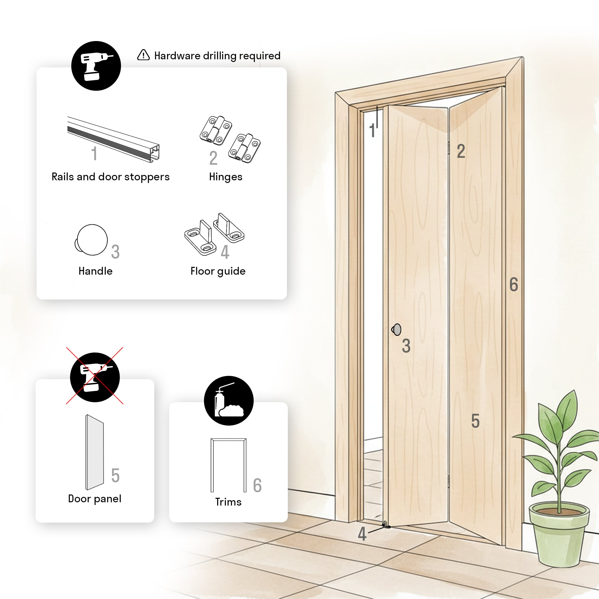 Planum 0333 Bi-Fold door view 4