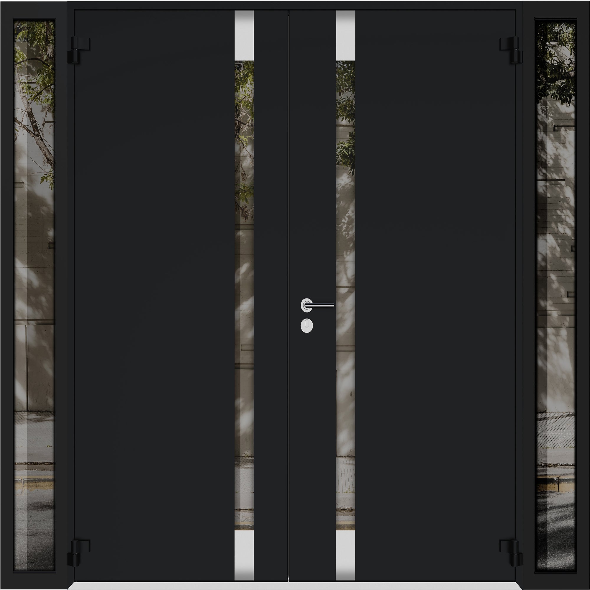 Cynex 6777 Exterior Aluminum Double door view 2