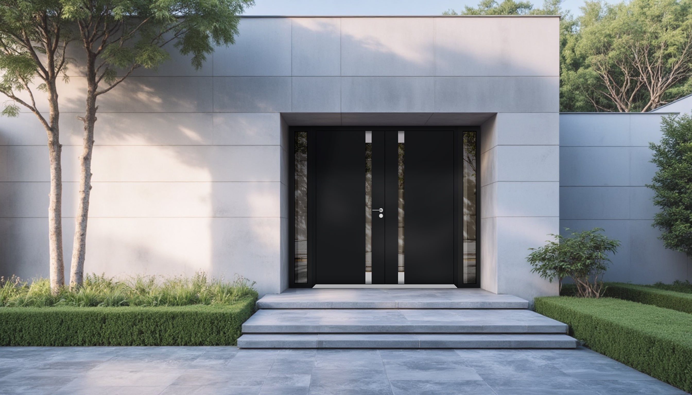 Cynex 6777 Exterior Aluminum Double door view 3