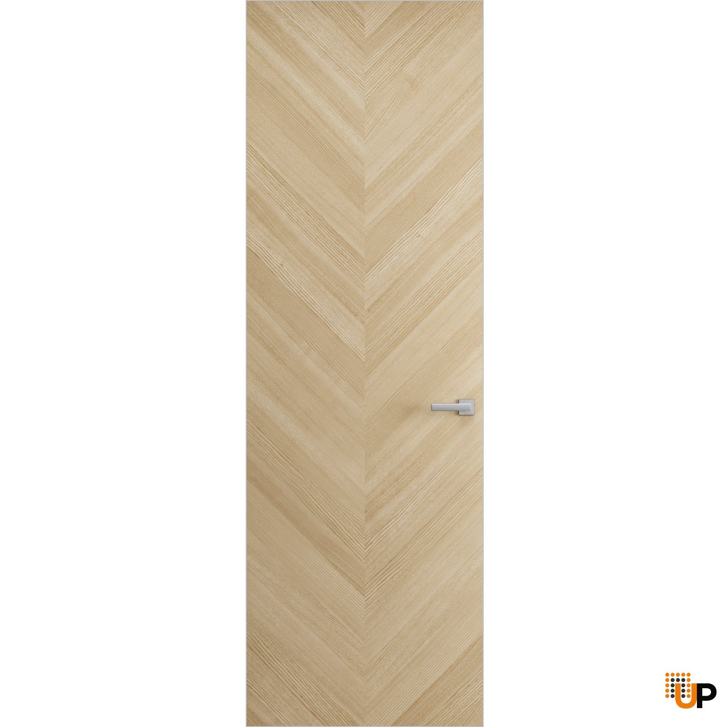 Hidden Door | Ego 5005 Painted White Oak Concealed Metal Frame 18" x 80" Left-hand Inswing photo#1