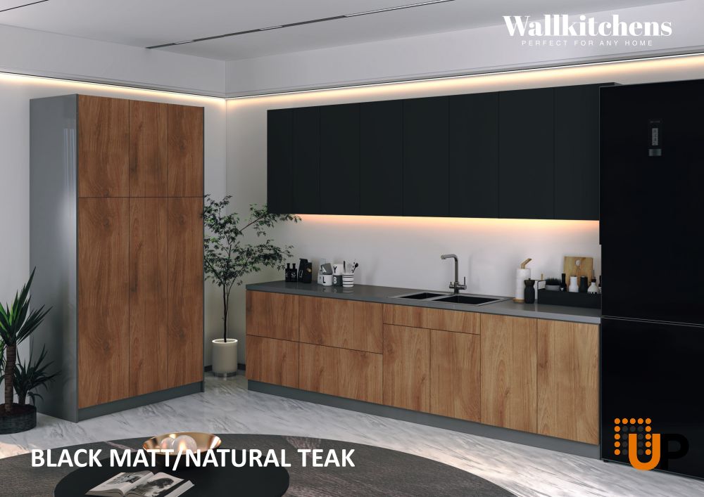 Kitchen Oasis Collection Natural Teak & Black Color Base Size 10Ft Wide photo#3