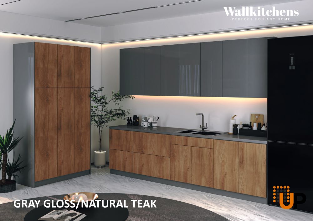 Kitchen Oasis Collection Natural Teak & Gray Color Base Size 10Ft Wide photo#3