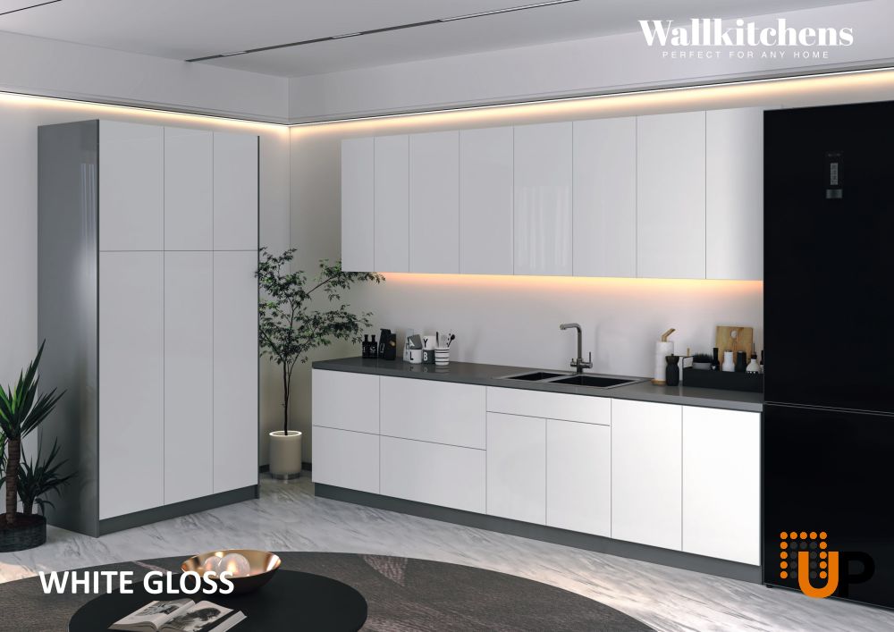 Kitchen Oasis Collection White Gloss Color Base Size 10Ft Wide photo#3