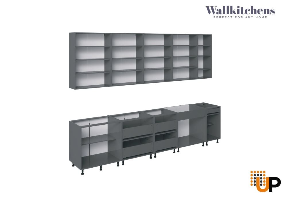Kitchen Elite Epicure Collection White Matte Color Base Size 11Ft Wide photo#2