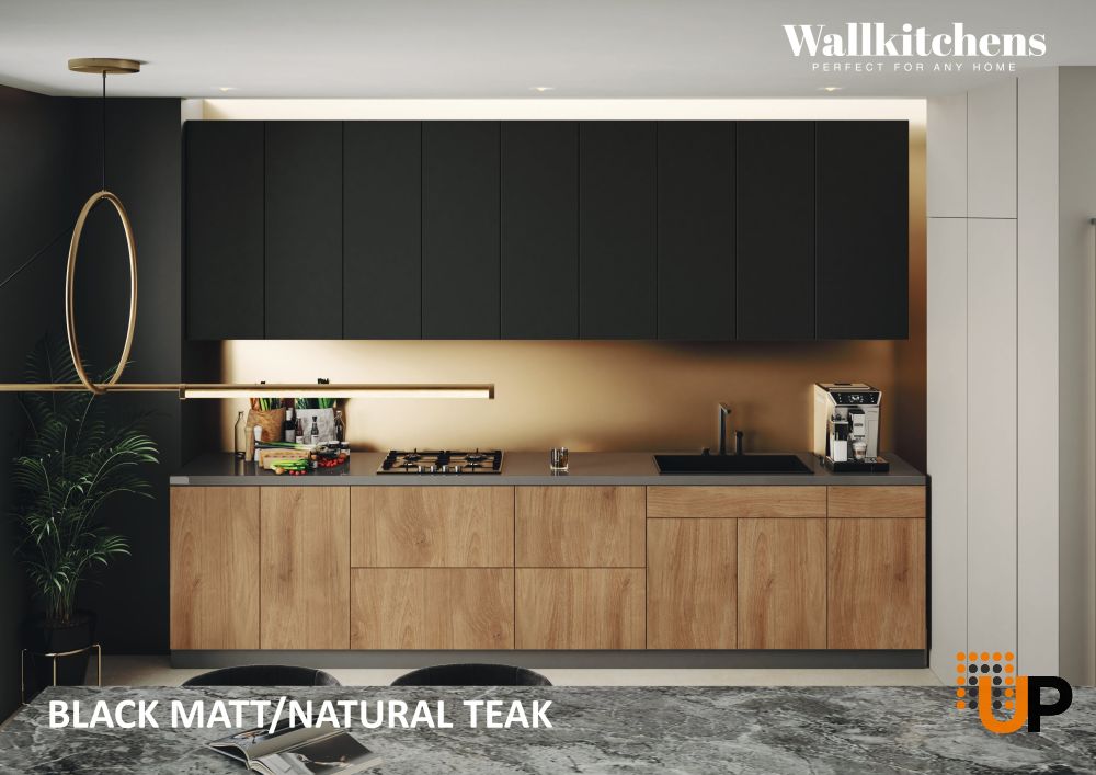 Kitchen Elite Epicure Collection Natural Teak & Black Color Base Size 11Ft Wide photo#3