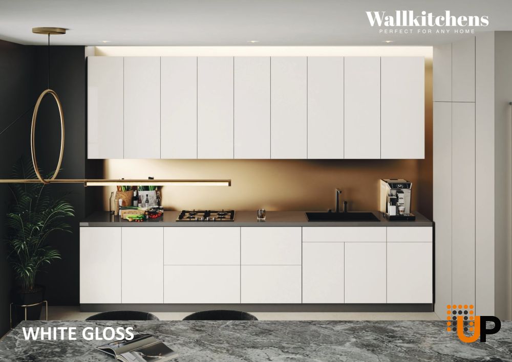 Kitchen Elite Epicure Collection White Gloss Color Base Size 11Ft Wide photo#3