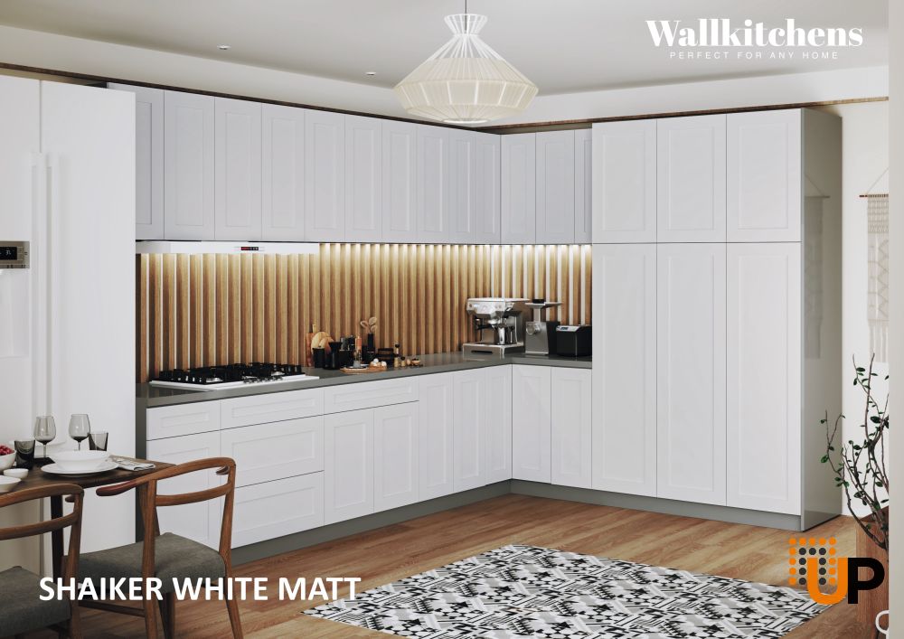 Kitchen Timeless Collection White Matte Color Base Size 12Ft Wide photo#3