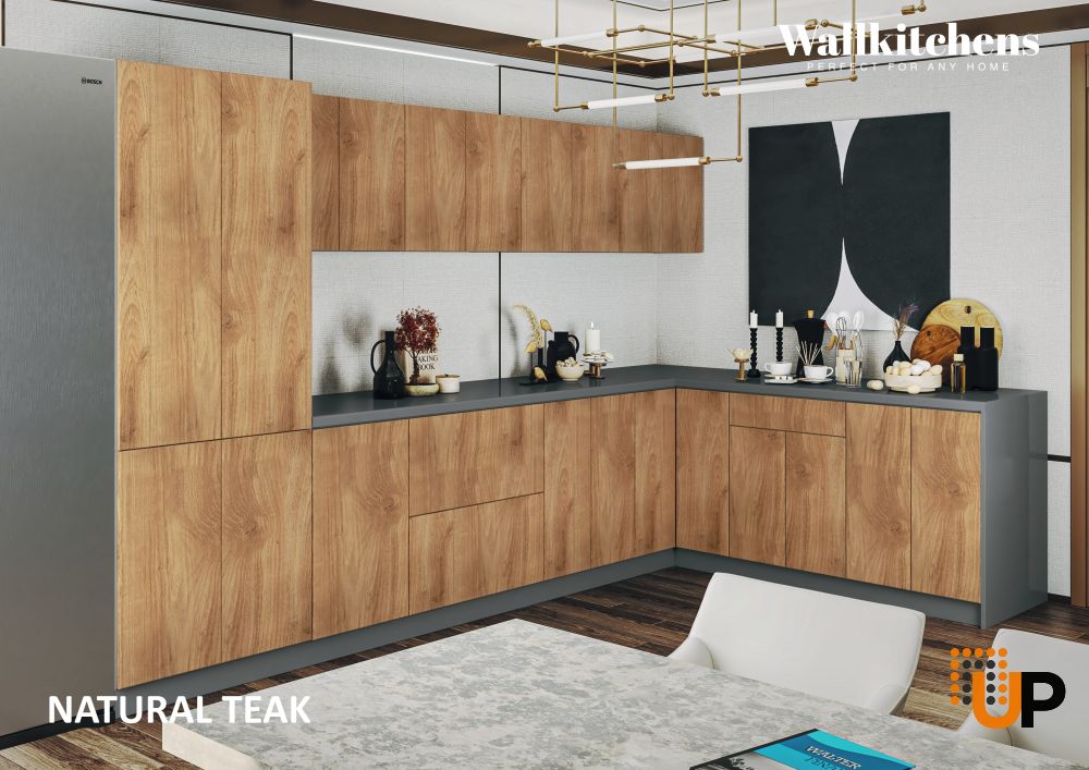 Kitchen Prestige Collection Natural Teak Color Base Size 11Ft Wide photo#3