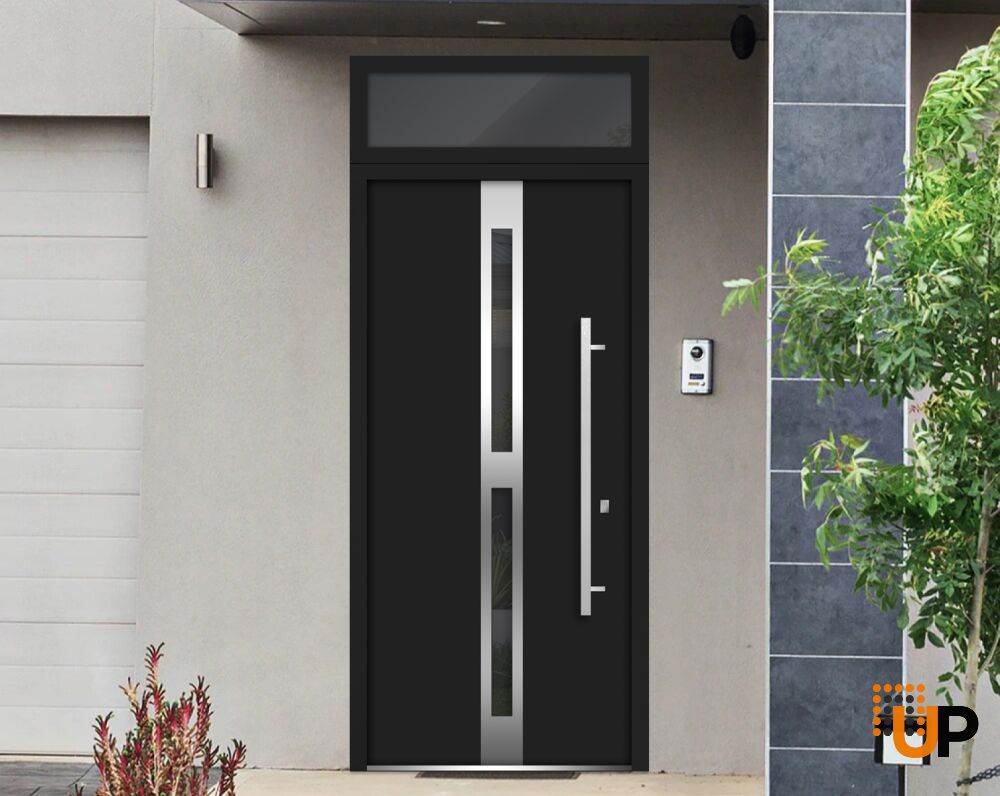 Metal Top Lite for Entry Door Black-38" x 16" photo#3