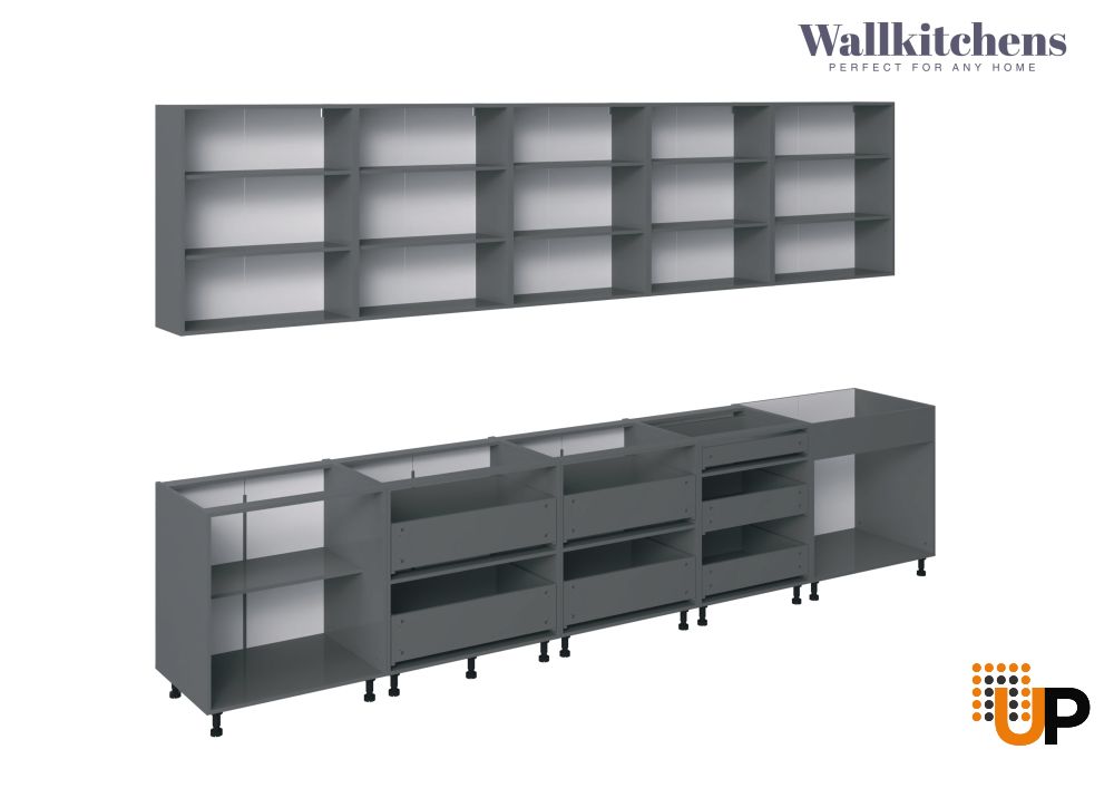 Kitchen Signature Collection Black & Gray Color Base Size 13Ft Wide photo#2
