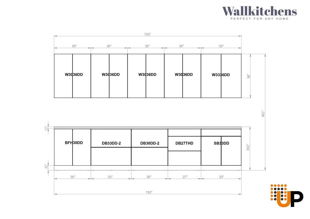 Kitchen Signature Collection Black & Gray Color Base Size 13Ft Wide photo#4