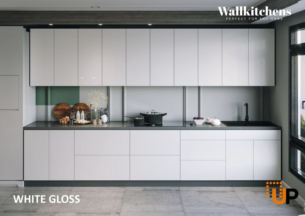 Kitchen Signature Collection White Gloss Color Base Size 13Ft Wide photo#3