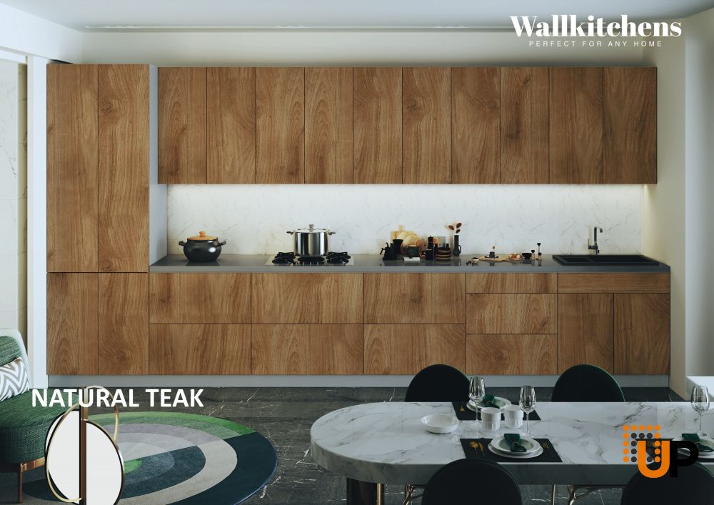 Kitchen Celestial Collection Natural Teak Color Base Size 15Ft Wide photo#3