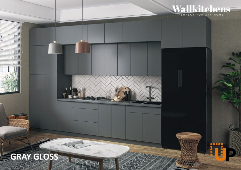306-MODERN DOOR-9x24-GRAY GLOSS DLM photo#2