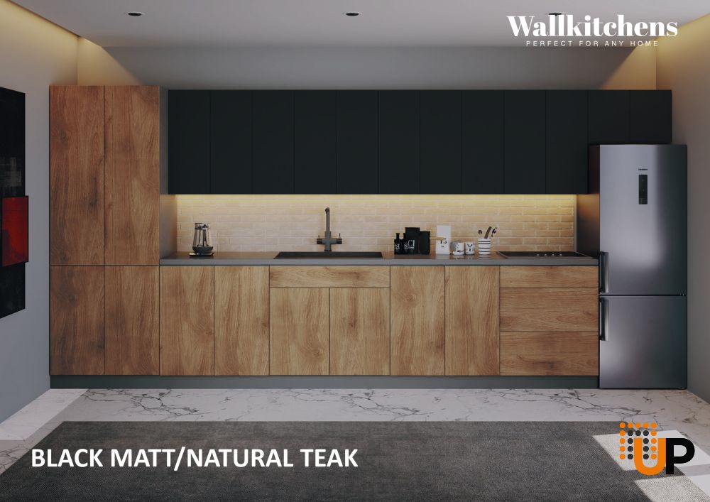 Kitchen Imperial Collection Natural Teak & Black Color Base Size 15Ft Wide photo#3