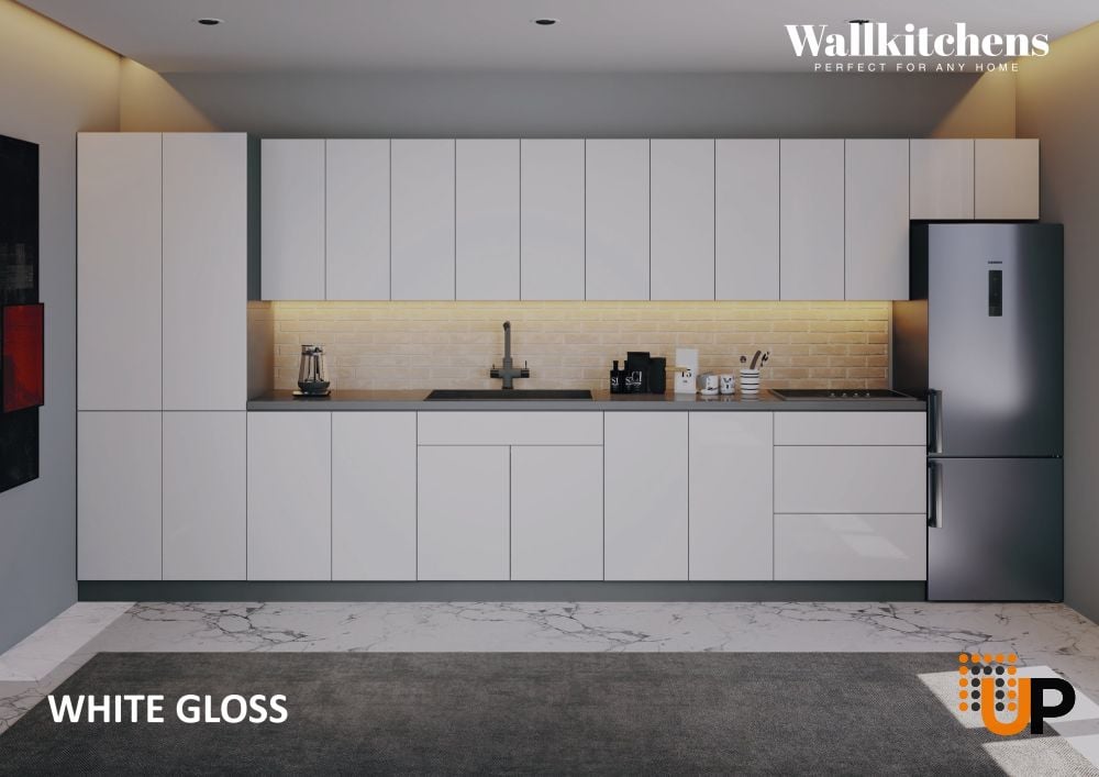 Kitchen Imperial Collection White Gloss Color Base Size 15Ft Wide photo#3