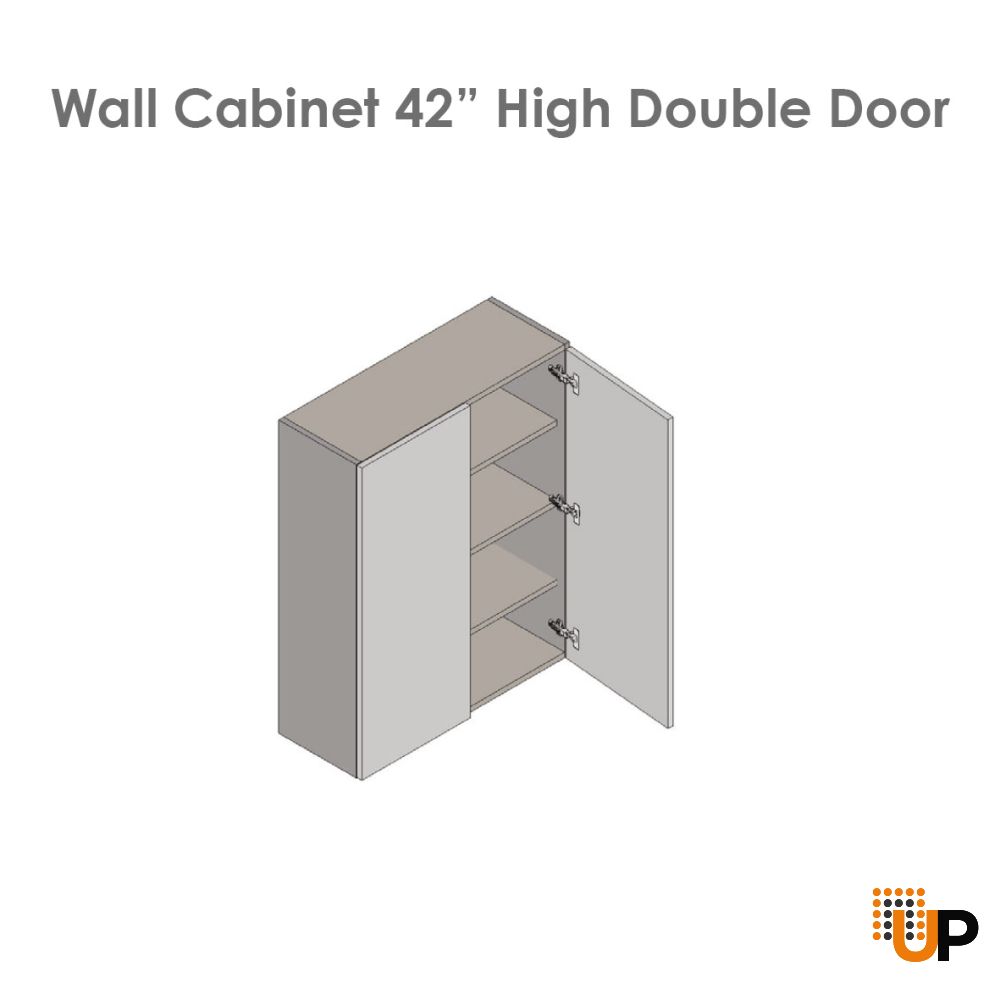33" x 42" Wall Cabinet-Double Door-with Black Matte door photo#4