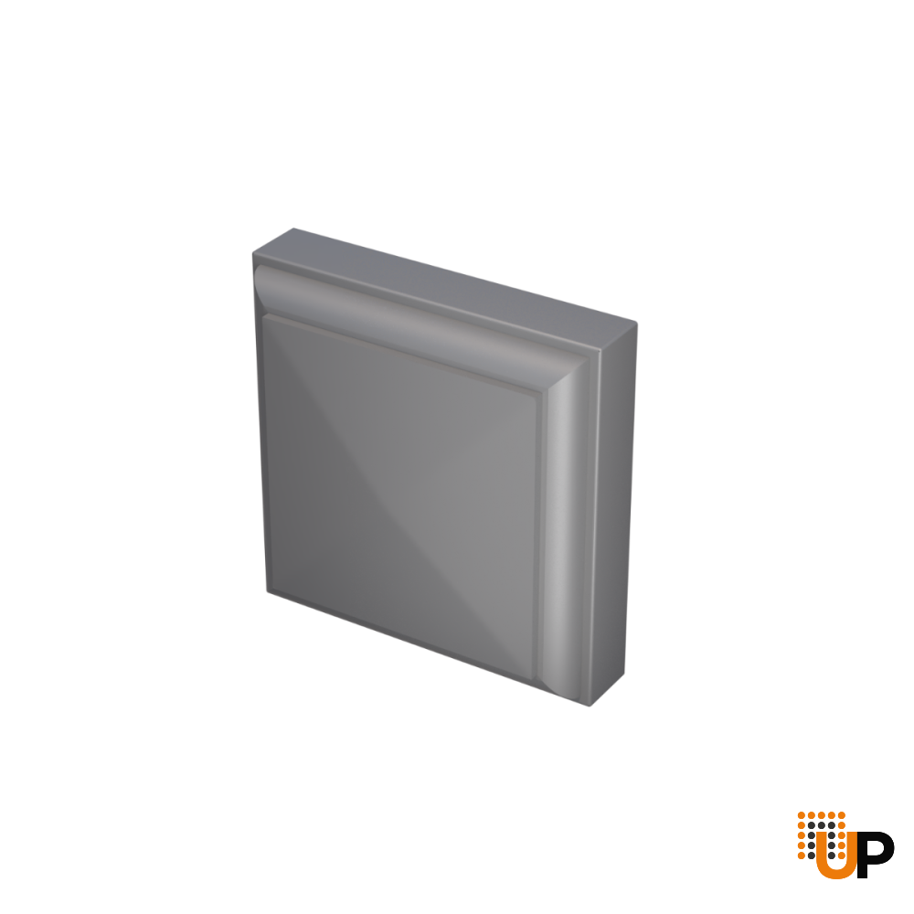 Fluted Trims with Square Rosettes for Interior Doors, Painted Grey, Up to 84x84” Doors photo#2