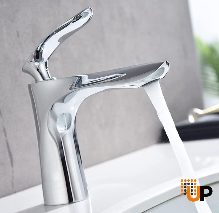 Stainless Steel Bathroom Faucet, Single Handle Bathroom Faucet for Sink 1 Hole, Lavatory Vanity Tap photo#3
