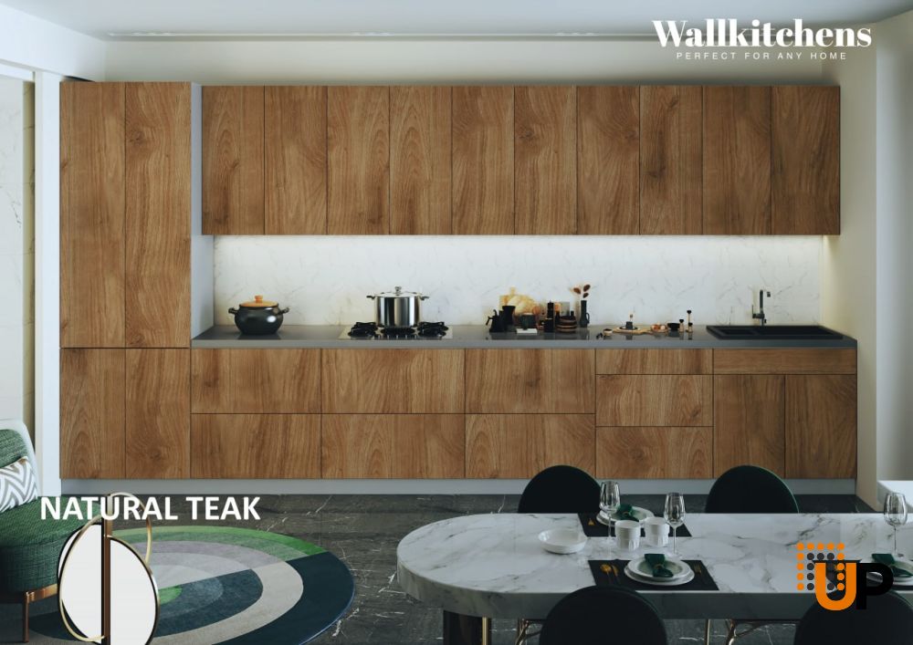 306-MODERN DOOR-9x24-Natural Teak photo#2