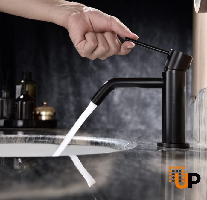 Oil Rubbed Bronze  Faucet, Single Handle Bathroom Faucet for Sink 1 Hole, Lavatory Vanity Tap photo#4