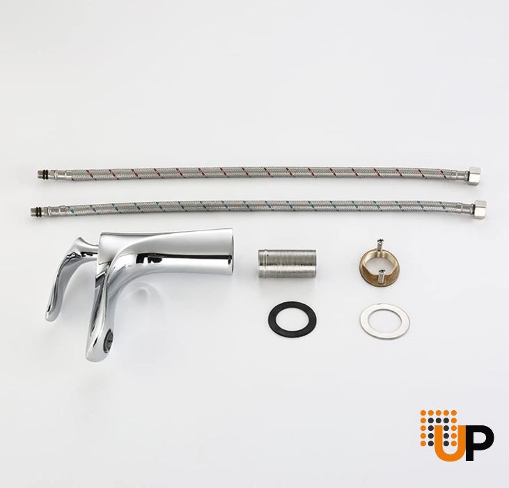 Stainless Steel Bathroom Faucet, Single Handle Bathroom Faucet for Sink 1 Hole, Lavatory Vanity Tap photo#4