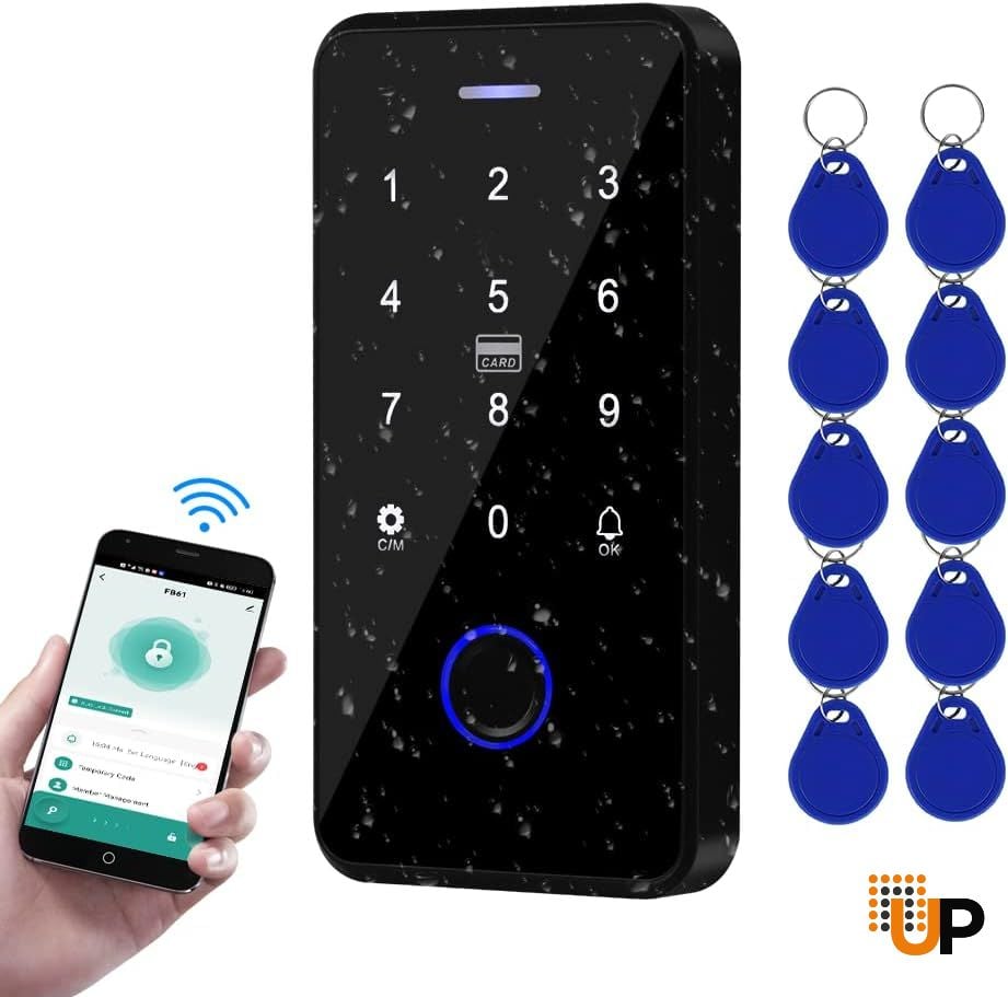 Digital Keypad Access Control Kit With 10 Keyfobs For Exterior Aluminum Door photo#1