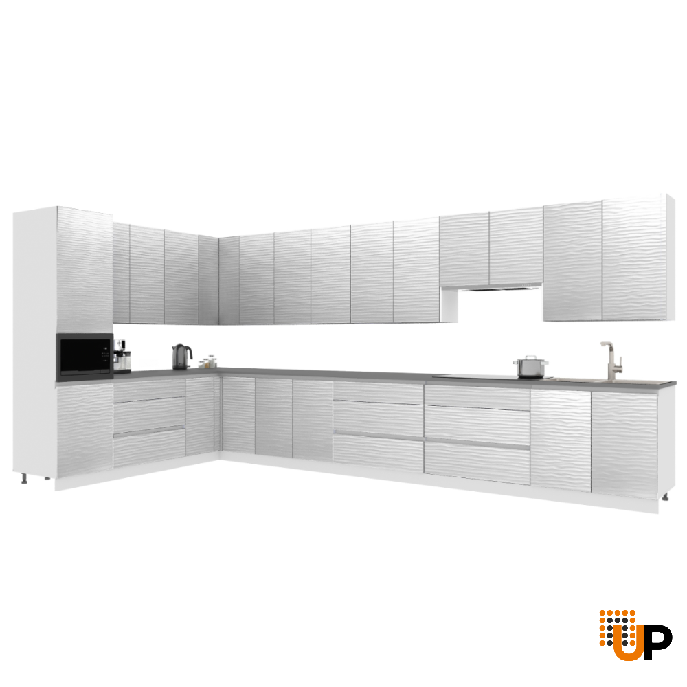 306-MODERN DOOR-3D-9x24-WHITE GLOSS-3D№5 photo#2