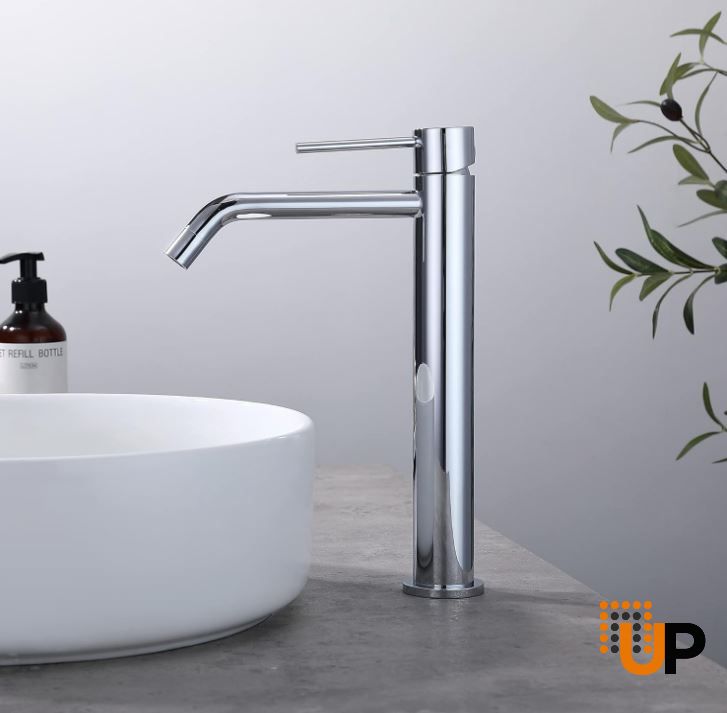Stainless Steel Vessel Sink Faucet, Single Handle Bathroom Faucet for Sink 1 Hole, Lavatory Vanity Tap photo#5