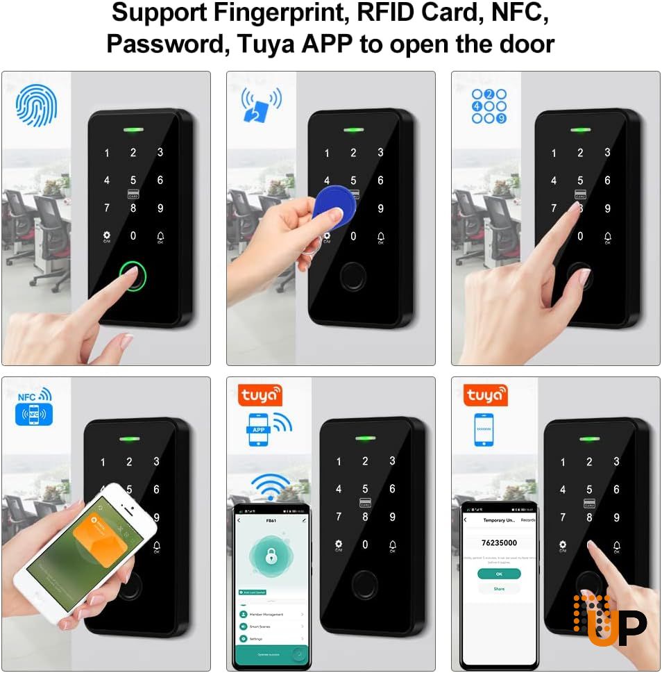 Digital Keypad Access Control Kit With 10 Keyfobs For Exterior Aluminum Door photo#3