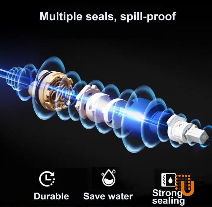 Stainless Steel Bathroom Faucet, Single Handle Bathroom Faucet for Sink 1 Hole, Lavatory Vanity Tap photo#6