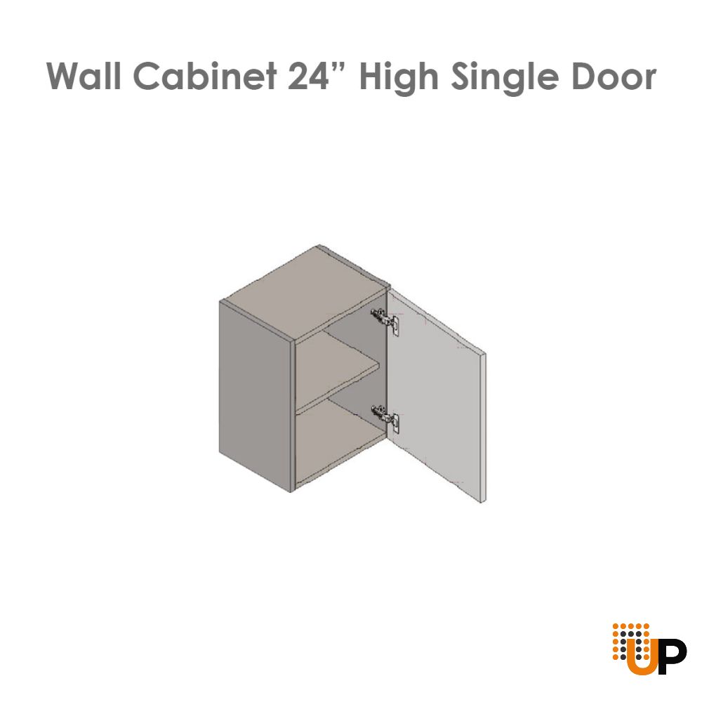 21" x 24" Wall Cabinet-Single Door-with Natural Teak door photo#4