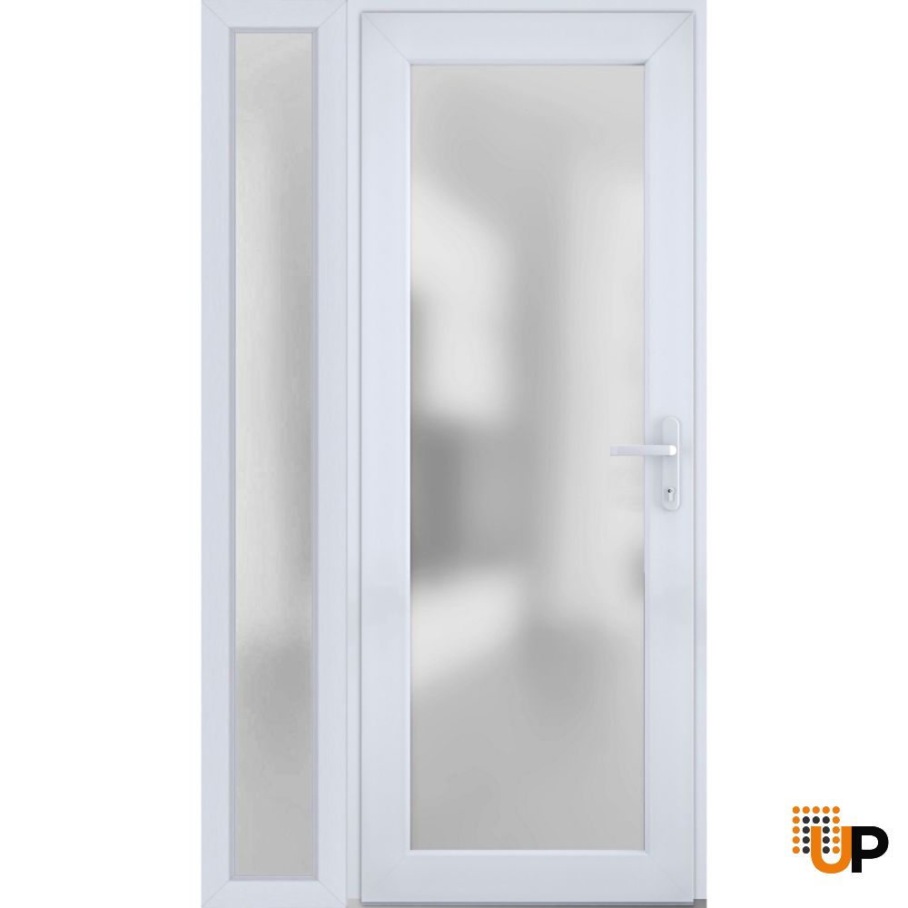 Metal-Plastic Side Lite for Entry Door White-16" x 82" photo#2