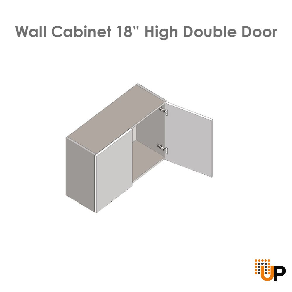 30" x 18" x 24" Refrigerator Wall Cabinet-Double Door-with Natural Teak door photo#4