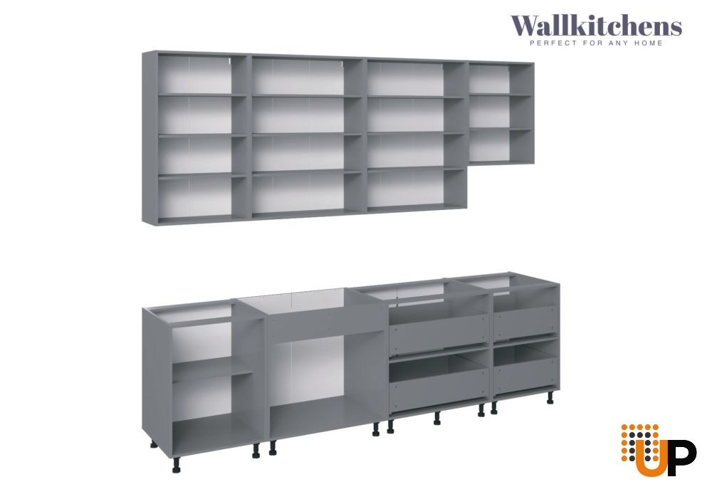 Kitchen Contemporary Collection Gray Color Base Size 9.5Ft Wide photo#3