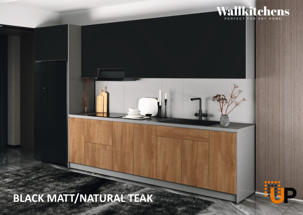 Kitchen Timekeeper Collection Natural Teak & Black Color Base Size 13Ft Wide photo#2