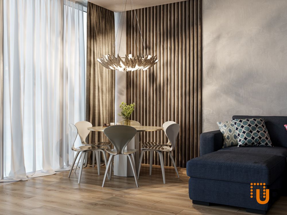 Sartodoors Cognac Oak Contemporary Decorative Wall Panels Wood Slat Ensemble - Pack of 8 photo#2