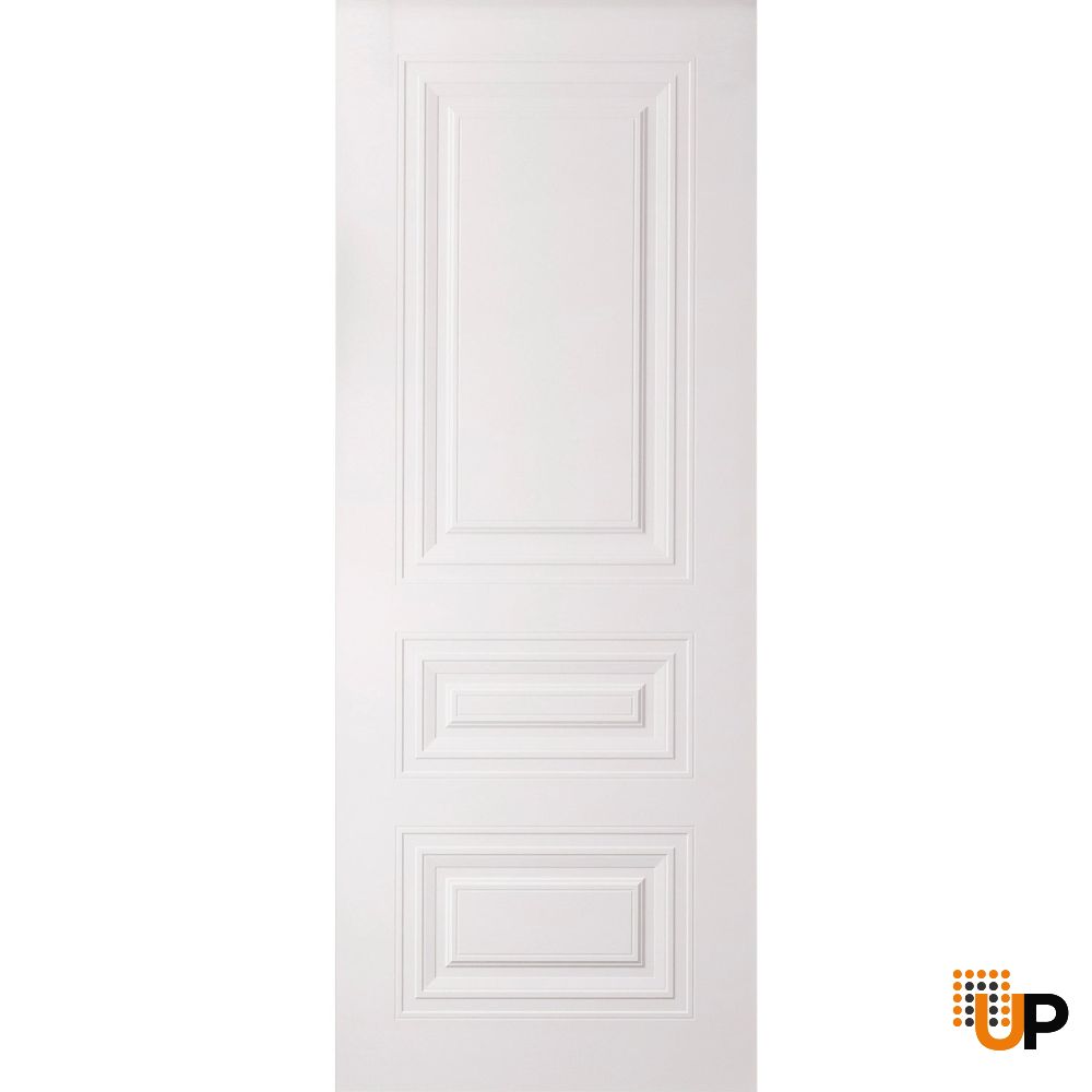 Slab Door Panel 18 x 80 inches | BASIC 9233 White | Bathroom Bedroom Doors photo#1
