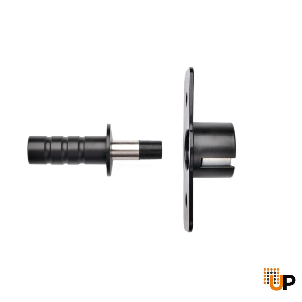 Magnetic Hidden Door Stopper Black photo#1
